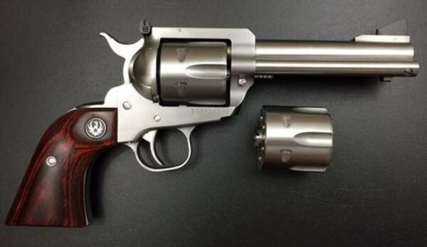 Ruger Blackhawk Flattop Stainless .357 Mag/9mm 4 5/8" Barrel 6rd, Two Cylinders