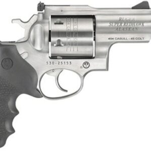Ruger Super Redhawk Alaskan .454 Casull, 2.5" Barrel, Black Rubber Grips, Stainless Steel, 6rd