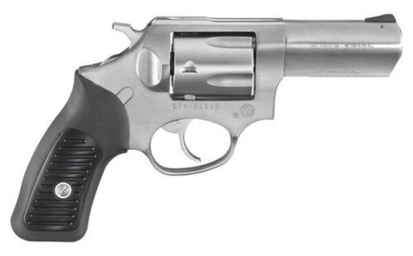 Ruger SP101 Used, Very Good, 357 Mag, 3" Barrel, Rubber Grip, Fixed Sights, 5rd, Factory Grips and Hogue FG Grips, Factory Box and Papers