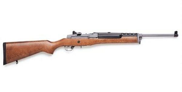 Ruger Mini 14, .223/5.56, 18.5", 5rd, Hardwood Stock, Stainless Steel