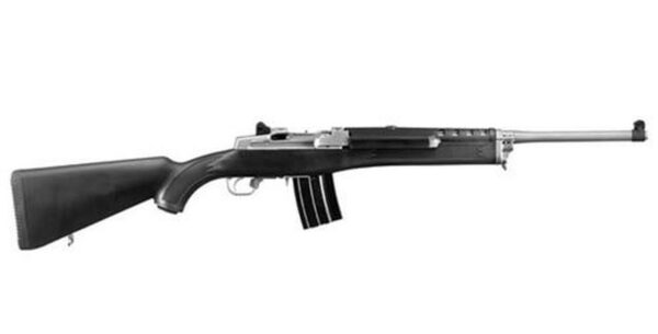 Ruger Mini-14 Ranch Rifle 5.56 Nato, 18.5" Barrel Matte Stainless, Black Synth Stock, 20rd Mag
