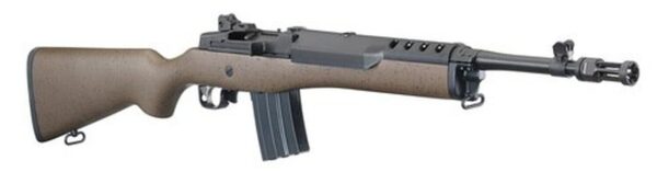 Ruger Mini-14 Tactical 5.56/.223, 16.1" Barrel, Speckled Brown/Black Hardwood Stock, Black, 20rd