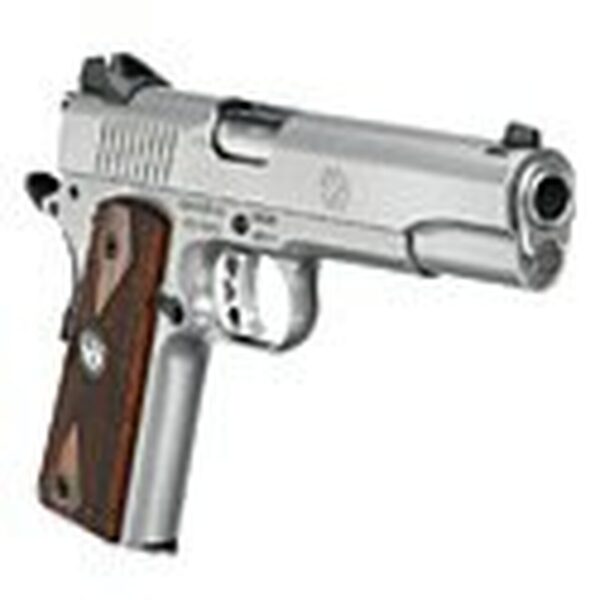 Ruger SR1911, 45 ACP, Novak Sights, SS, Wood Grips