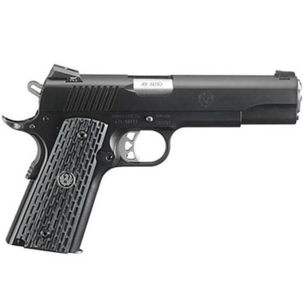 Ruger SR1911 45 ACP, 5", 8 Rds, Tritium Night Sights, Micarta Grips, Black Nitride Finish