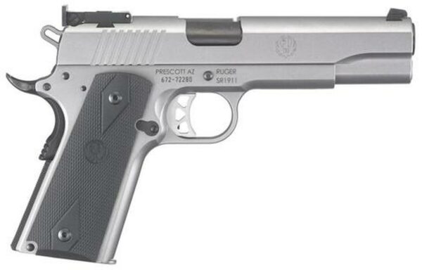 Ruger SR1911 Target 10mm 5" Barrel SS Finish Adjustable Sights 8rd Mag