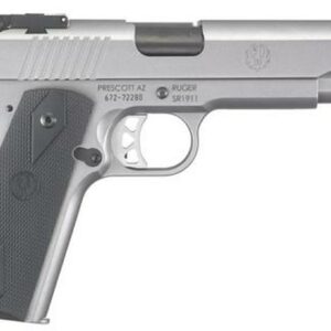 Ruger SR1911 Target 10mm 5" Barrel SS Finish Adjustable Sights 8rd Mag