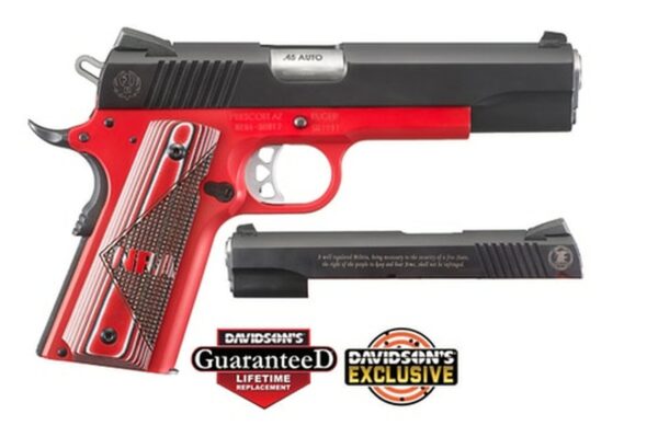 Ruger SR1911 NRA Special Edition 45 ACP 5" Barrel Black Nitride Slide with NRA Logo 7rd & 8rd Mag