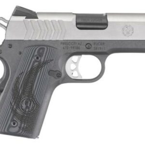 Ruger SR1911 Officer 9mm 3.6" Barrel Stainless Steel Novak Sights G-10 Grip 10rd Mag