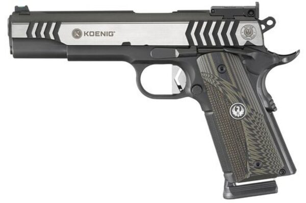 Ruger SR1911 Competition Koenig, .45 ACP, 5" Barrel, 8rd, Black Nitride/Stainless