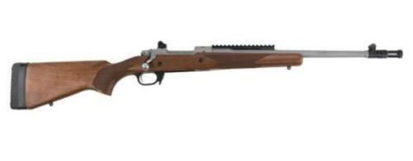 Ruger Scout Gunsite .308 Win, 16" Barrel, Stainless Steel, Walnut Stock, 10rd Mag