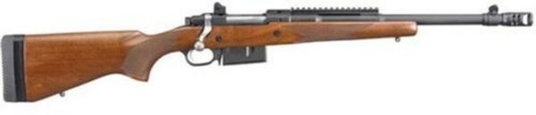 Ruger Gunsite Scout, .450 Bushmaster, 16.1", Walnut Stock, Black