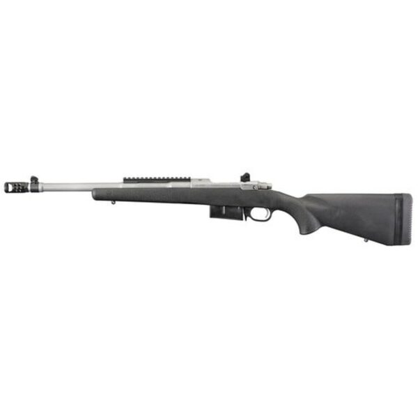Ruger Scout Rifle 450 BUSHMASTER 16.1" Barrel, Hybrid Muzzle Brake, Matte SSl Finish, Adjustable Rear Sigh