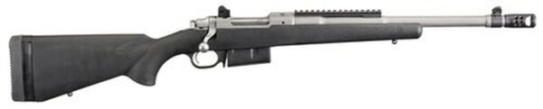 Ruger Scout Rifle 450 BUSHMASTER 16.1" Barrel, Hybrid Muzzle Brake, Matte SSl Finish, Adjustable Rear Sigh