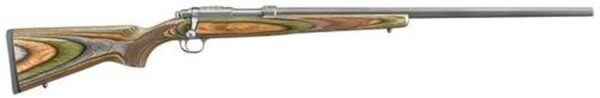 Ruger 77/17-VHZ 17 Hornet HB Green Lam Stock/SS Bolt 17 Hornet 24" Barrel, Bolt, 6rd