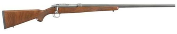 Ruger Model 77/17 .17 WSM 24" SS Barrel No Sights Walnut Stock Six Round Mag