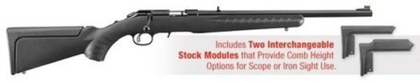 Ruger American Compact Rimfire Rifle .22 Magnum 18", Satin Blue Finish