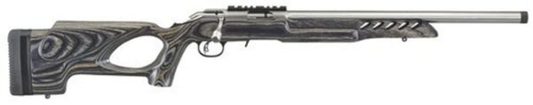 Ruger American Rimfire Target, .22 LR, 18", 10rd, Thumbhole Stock, Stainless Steel