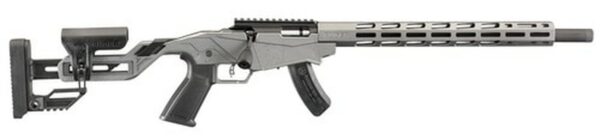 Ruger Precision Rimfire, TALO, Bolt, 22 LR, 18", Gray, Adjustable, Right Hand, Threaded, 15Rd