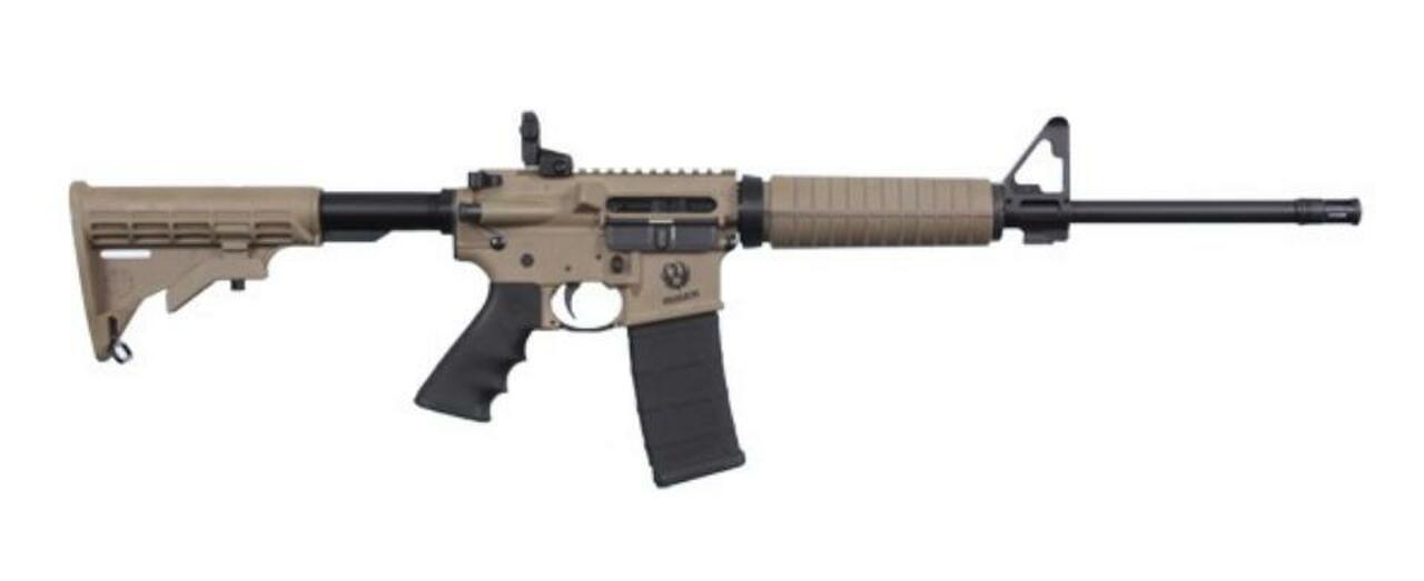 Ruger AR-556 Rifle, .223/5.56, 16", 30rd, Dark Earth