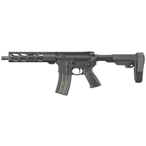 Ruger AR-556 AR-15 Pistol 300 Blackout 10.5" Barrel, Threaded, Aluminum Receiver, Black, M-Lok 30Rd Mag