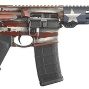 Ruger AR-556 AR-15 Pistol 5.56/.223, 10.5" Barrel, SBA3 Pistol Brace, M-LOK, American Flag, 30rd