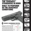 Ruger American Pistol Pro Model 9MM 4.2" Barrel, Novak Sights, 17 Rd Mag
