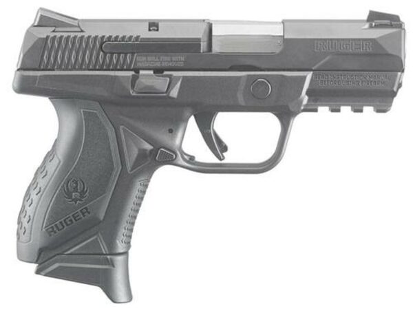 Ruger American Compact 45 ACP 3.75"SS Barrel Black Nitride Slide Novak 3-Dot Sights 10rd Mag