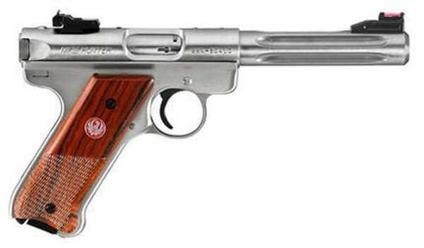 Ruger MKIII Hunter, 22LR, 5.5" Fluted Barrel, Fiber Optic Site, SS