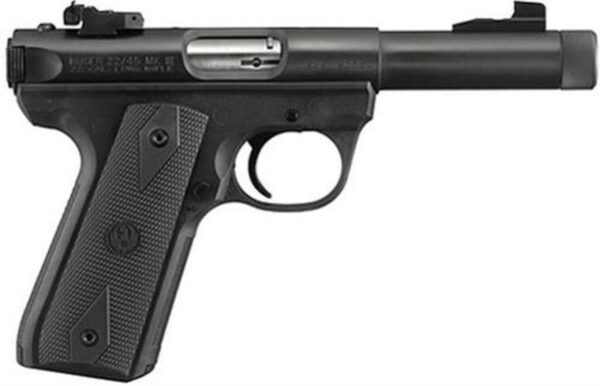 Ruger 22/45, Threaded Barrel, Adjustable Sights Blued