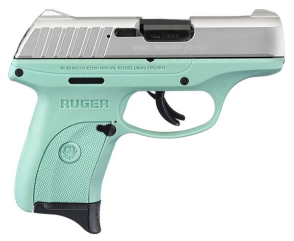 Ruger Ec9s 9mm 3.12 7rd Aluminum Cerakote/Turquoise