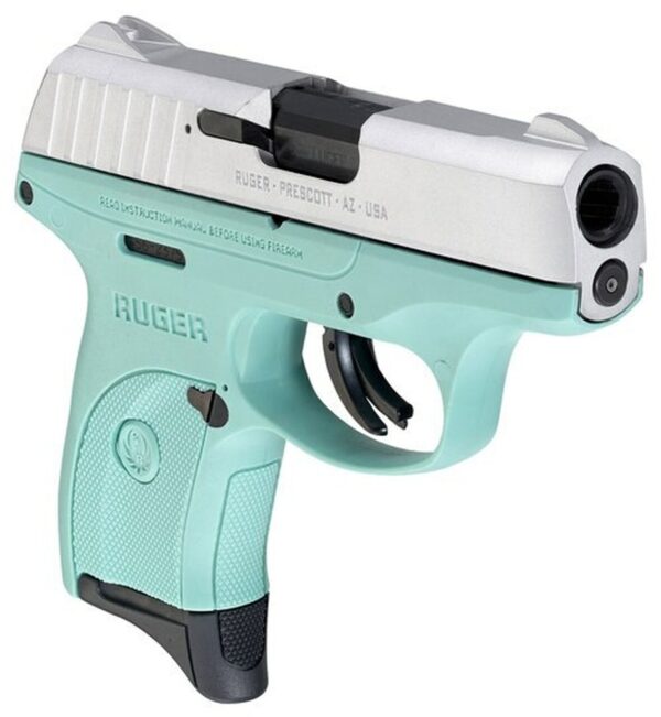 Ruger Ec9s 9mm 3.12 7rd Aluminum Cerakote/Turquoise