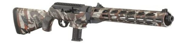 Ruger PC Carbine 9mm, 16.12" Threaded Barrel, American Flag, 10rd