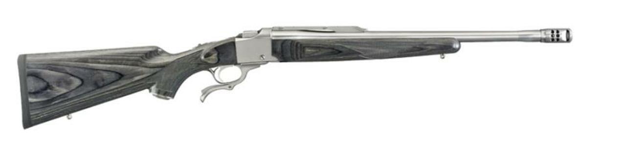 Ruger No.1 Standard Rifle .450 Bushmaster, 20" Barrel, Stainless, Black Laminate Stock