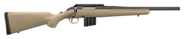 Ruger American Ranch Compact 350 Legend, 16.38" Barrel, Synthetic Flat Dark Earth Stock Black, 5rd