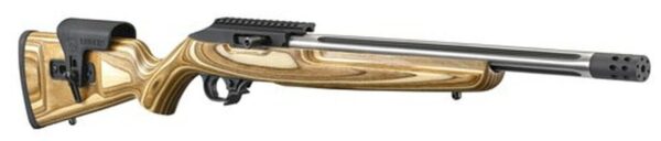 Ruger TALO Exclusive 10/22 Competition, .22 LR, 16" SS Fluted Barrel, Brake, Brown Laminate Stock, 10rd Mag