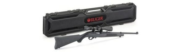 Ruger 10/22 Carbine 22 LR, 18.5" Barrel, Satin Black, Alloy Steel Receiver, Black Synthetic Stock, With Viridian EON 3-9x40 Scope and Ruger Case, 10Rd Rotary Magazine