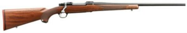 Ruger M77 Hawkeye Standard .308 Win 22" Satin Blue Finish Barrel American Walnut Stock No Sights 4 Rounds