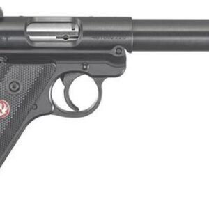 Ruger Mark IV Pistol, 22LR, 5.5", Black Synthetic, Blued, 10rd, Adjustable Sights