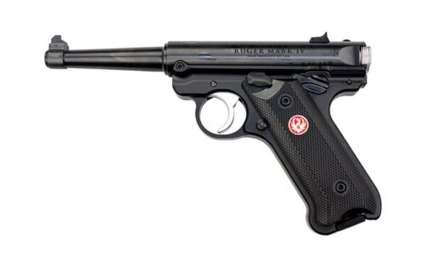 Ruger Mark IV 70th Anniversary 22 LR Single 4.75" Barrel, Black Synthetic Grip Black Steel Slide, 10rd