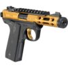 Ruger Mark IV 22/45 Lite, .22 LR, 4.4" Threaded Barrel, Gold, 10rd