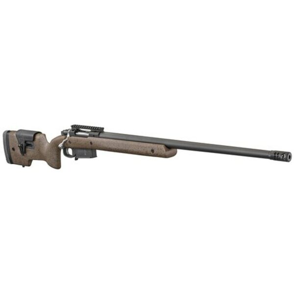 Ruger Hawkeye Long Range Target 6.5 PRC, 26" Barrel, Brown/Black Laminate, Adjustable Stock, 3rd