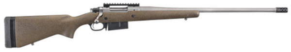 Ruger Hawkeye LR HNT 6.5 PRC, 22" Barrel, Black/Brown Laminated, 3rd