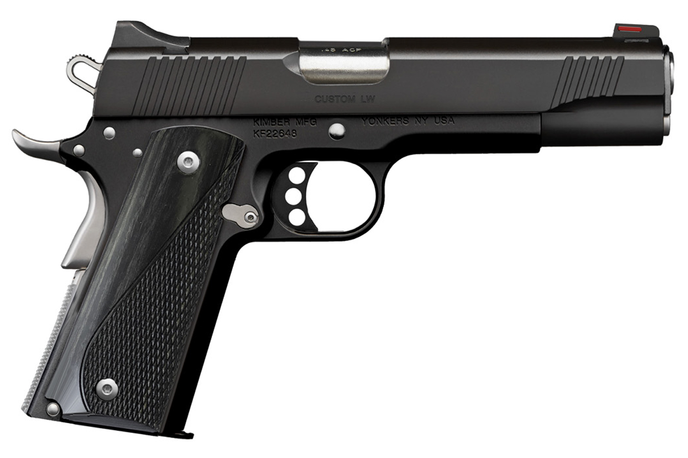 Custom LW Nightstar 45 ACP Pistol with Stainless Small Parts and Gray Laminate Grips - Firearms | The Gun Shop