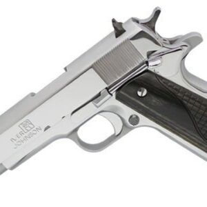 Iver Johnson 1911 A1 Government, .38 Super, 5" Barrel, 9rd, Diamondwood Grip, Stainless