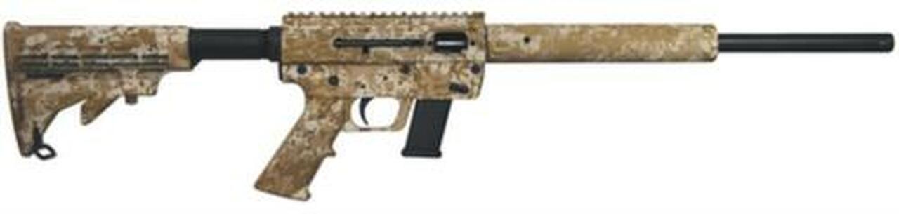 Just Right Carbine Takedown 45 ACP 17" Threaded Barrel Collapsible M4 Stock Desert Camo Finish Quad Rail Forend 13rd Glock or Glock Style Magazine