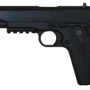 EAA Witness Elite 1911 Polymer Single Stack 45 ACP 5.0" Barrel, Wood Grip Black, 8rd