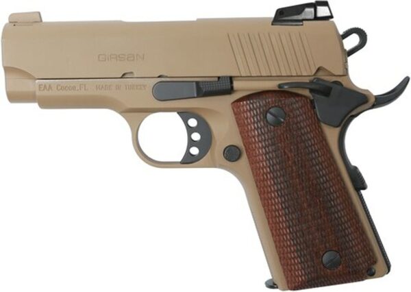 Girsan MC1911 Officer 45 ACP, 3.40" Barrel, Flat Dark Earth, 6rd