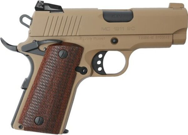 Girsan MC1911 Officer 45 ACP, 3.40" Barrel, Flat Dark Earth, 6rd
