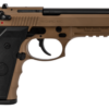 Girsan REGARD MC, 92 DA/SA, Full Size, 9mm, 4.9" Barrel, Alloy Frame, Flat Dark Earth Color, 18Rd, Ambidextrous Safety/Decocker, Fixed Sights, 18Rd