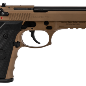 Girsan REGARD MC, 92 DA/SA, Full Size, 9mm, 4.9" Barrel, Alloy Frame, Flat Dark Earth Color, 18Rd, Ambidextrous Safety/Decocker, Fixed Sights, 18Rd